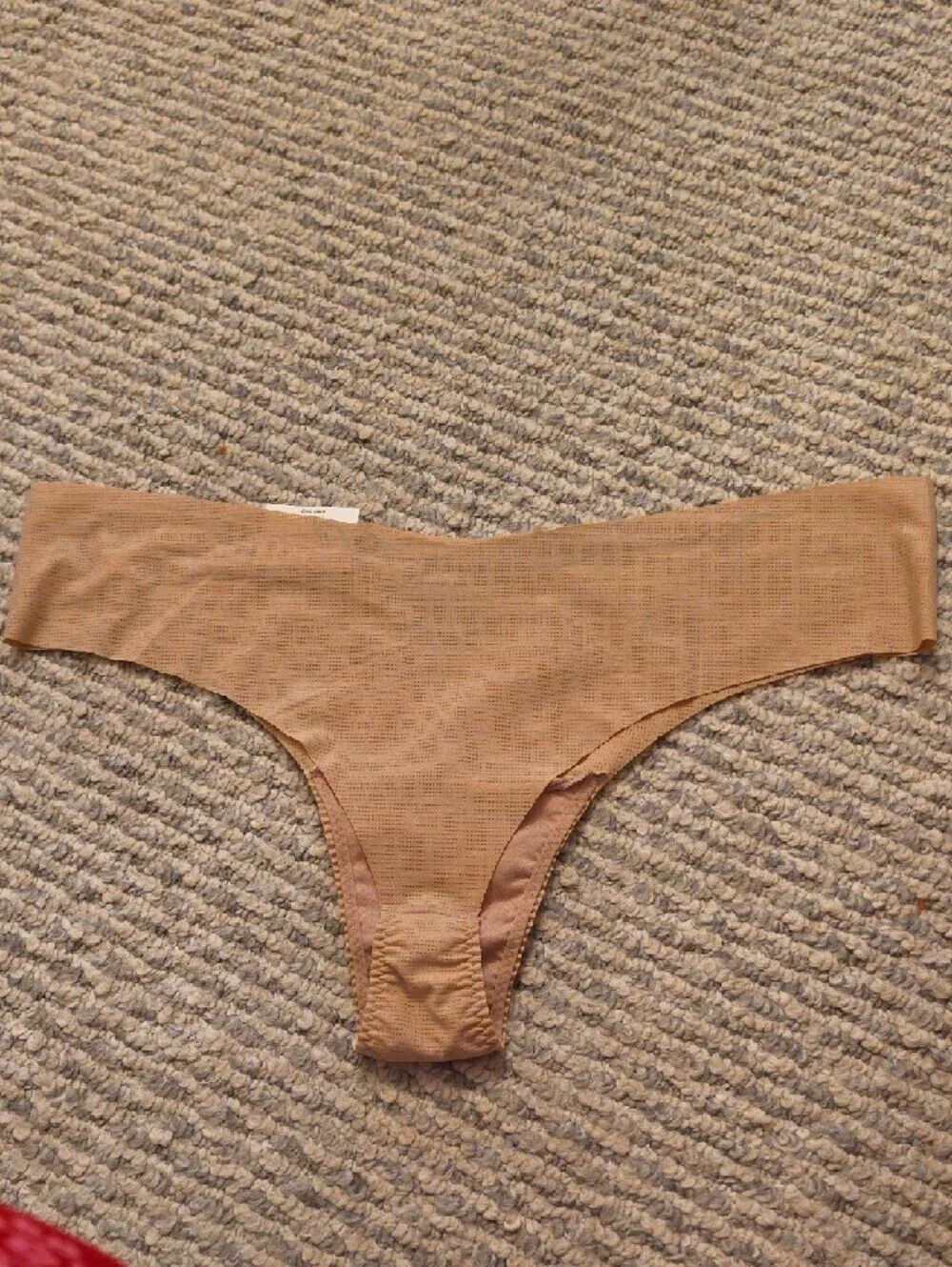 SPANX Bare Nude Unseamed Under Statements Mesh Thong Size 2X